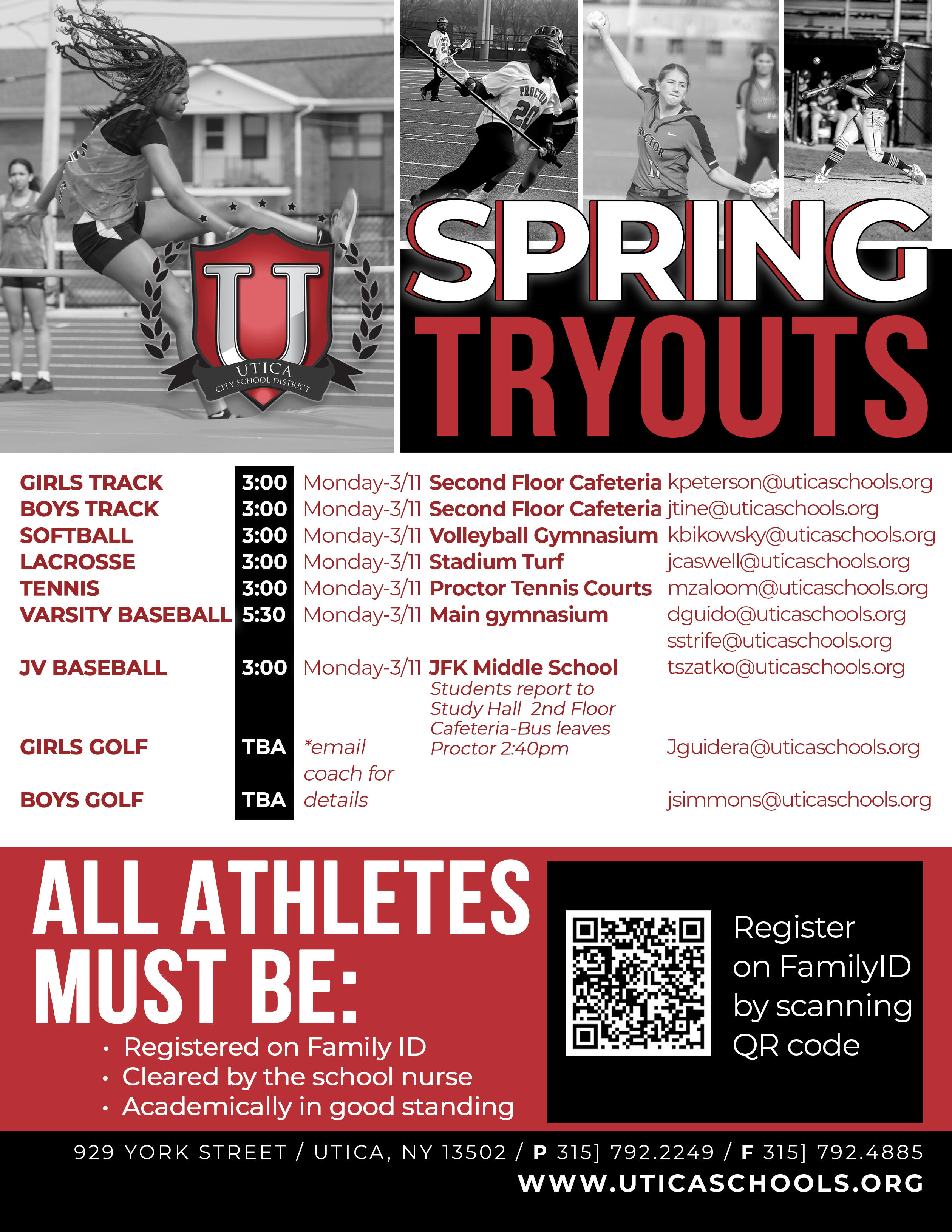Register for Spring Sports